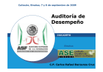 Auditoría de Desempeño - Auditoría Superior del Estado de Sinaloa