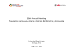 20th Annual Meeting Asociación Latinoamericana e Ibérica de