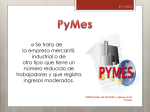 Instituciones de fomento y apoyo a las Pymes.