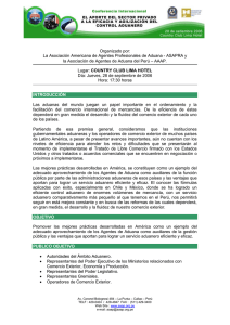 Organizado por: La Asociación Americana de Agentes
