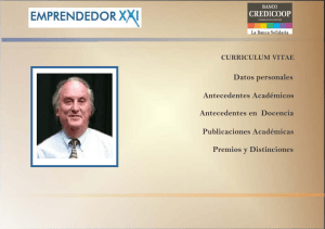 Currículo de Jorge M. Katz - Emprendedor XXI en Argentina
