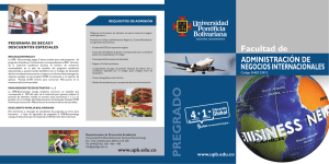 negocios internacionales - Universidad Pontificia Bolivariana