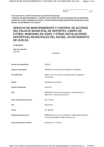 servicio de mantenimiento y control de accesos del palacio