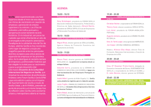 agenda - beim Forum Sevilla