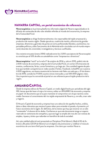 NAVARRA CAPITAL, un portal económico de referencia