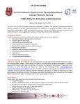 CALL FOR PAPERS Second Conference of the