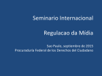 Seminario Internacional Regulacao da Mídia Sao