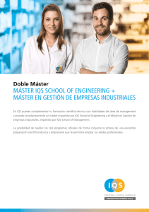 MÁSTER IQS SCHOOL OF ENGINEERING + MÁSTER EN