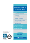 FONDO EDITORIAL –Catálogo 2014