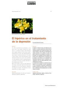 El hipérico en el tratamiento de la depresión