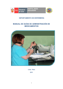 manual de guías de administración de medicamentos