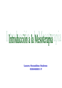 Mesoterapia VS industria farmacéutica (Laura González)