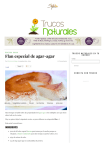 Flan especial de agar-agar | Trucosnaturales.com