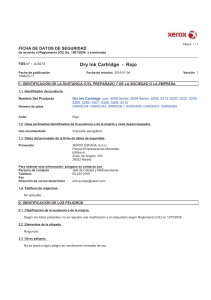 Dry Ink Cartridge - Rojo