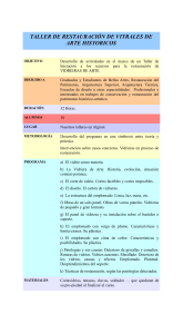 taller de restauración de vitrales de arte historicos