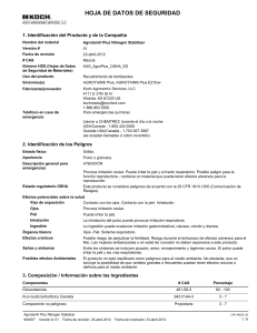 hoja de datos de seguridad