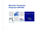Movistar Venezuela Adopción NIIF/NIC