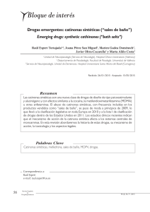 Catinonas sintéticas (“sales de baño”) (PDF Available)