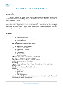 curso de restauración de muebles