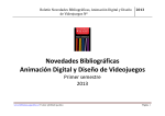 Novedades Bibliográficas Animación Digital y Diseño de Videojuegos