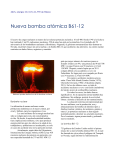 Nueva bomba atómica B61-12 - Frente de Trabajadores de la Energía