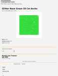 Mundotransfer - Glitter Neon Green 50 Cm Ancho