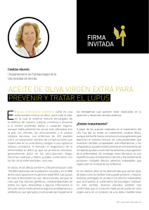 Aceite de olivA virgen extrA pArA prevenir y trAtAr el lupus