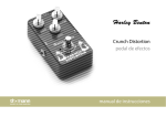 Crunch Distortion pedal de efectos manual de instrucciones