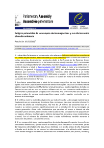 Peligros potenciales de los campos electromagnéticos y sus efectos
