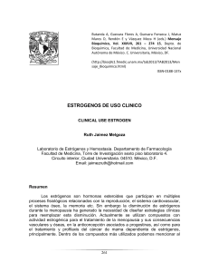 estrogenos de uso clinico - Departamento de Bioquímica