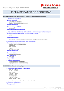 ficha de datos de seguridad - Firestone Building Products