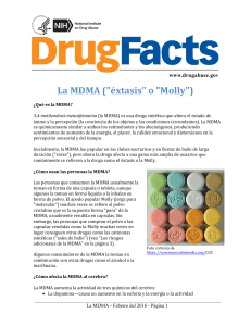 La MDMA ("éxtasis" o "Molly")