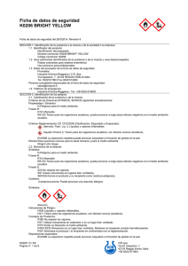 Ficha de datos de seguridad K0206 BRIGHT YELLOW