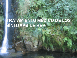 Dra. Patricia Cordeiro - Tratamiento médico de los síntomas de HBP