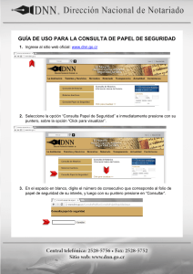 GUÍA DE USO PARA LA CONSULTA DE PAPEL DE SEGURIDAD