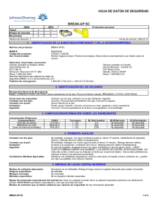 hoja de datos de seguridad break-up sc