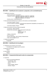 FICHA DE DATOS DE SEGURIDAD SECCIÓN 1