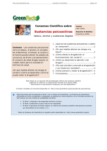 Consenso Científico sobre Sustancias psicoactivas