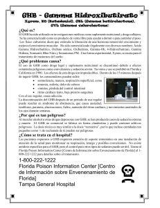 GHB - Florida Poison Information Center