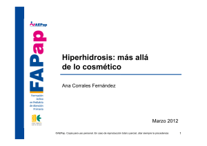 Hiperhidrosis: más allá de lo cosmético