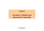 Tema 6. Acreedores y Deudores por Operaciones Comerciales