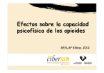 Efectos Sobre la Capacidad Psicofísica de los Opioides