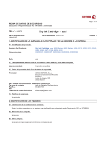 Dry Ink Cartridge - azul