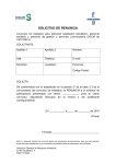 solicitud de renuncia - Servicio de Salud de Castilla