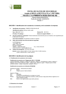 PRODUCTO:PIMIENTA ROSA BAYAS AE