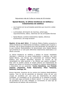 Speed Beauty, la última tendencia en belleza y tratamientos de