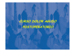 CURSO DOLOR AGUDO POSTOPERATORIO