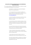 Lugar, fecha y hora de celebraci&oacute;n de los actos propios del proceso