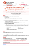 Cierre fiscal y contable 2014 - Colegio de Economistas de Alicante