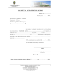 solicitud de cambio de rubro - Municipalidad de Barranqueras